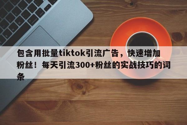 包含用批量tiktok引流广告，快速增加粉丝！每天引流300+粉丝的实战技巧的词条