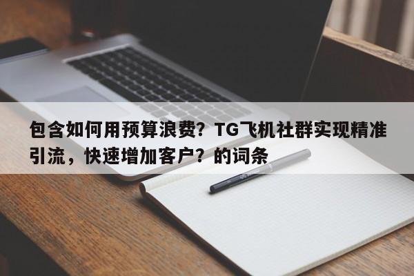 包含如何用预算浪费？TG飞机社群实现精准引流，快速增加客户？的词条