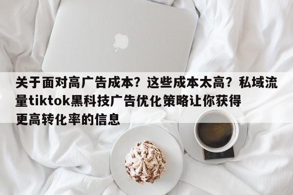 关于面对高广告成本？这些成本太高？私域流量tiktok黑科技广告优化策略让你获得更高转化率的信息