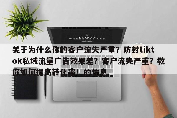 关于为什么你的客户流失严重?防封tiktok私域流量广告效果差?客户流失严重?教你如何提高转化率!的信息