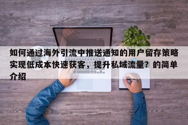如何通过海外引流中推送通知的用户留存策略实现低成本快速获客,提升私域流量?的简单介绍