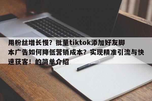 用粉丝增长慢？批量tiktok添加好友脚本广告如何降低营销成本？实现精准引流与快速获客！的简单介绍