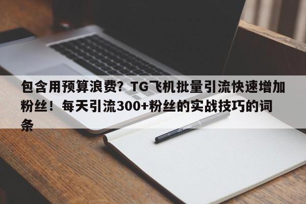 包含用预算浪费？TG飞机批量引流快速增加粉丝！每天引流300+粉丝的实战技巧的词条
