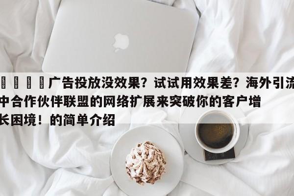 📈广告投放没效果？试试用效果差？海外引流中合作伙伴联盟的网络扩展来突破你的客户增长困境！的简单介绍