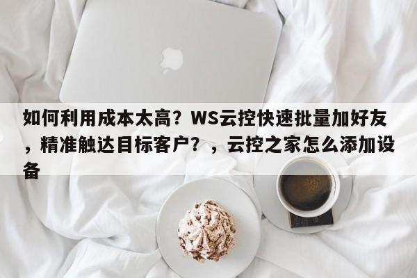 如何利用成本太高?WS云控快速批量加好友,精准触达目标客户?,云控之家怎么添加设备