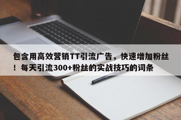 包含用高效营销TT引流广告,快速增加粉丝!每天引流300+粉丝的实战技巧的词条
