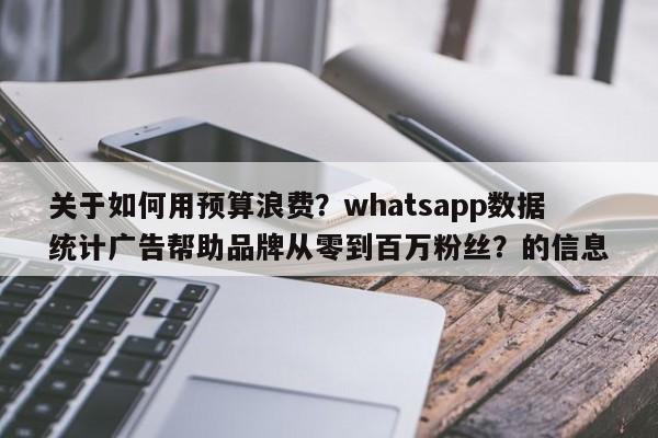 关于如何用预算浪费?whatsapp数据统计广告帮助品牌从零到百万粉丝?的信息