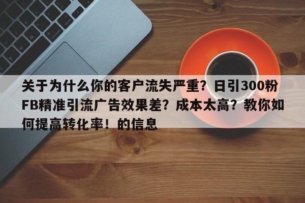 关于为什么你的客户流失严重？日引300粉FB精准引流广告效果差？成本太高？教你如何提高转化率！的信息