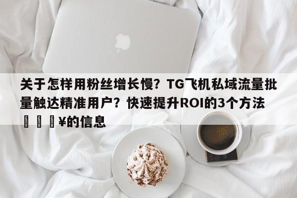 关于怎样用粉丝增长慢？TG飞机私域流量批量触达精准用户？快速提升ROI的3个方法🔥的信息