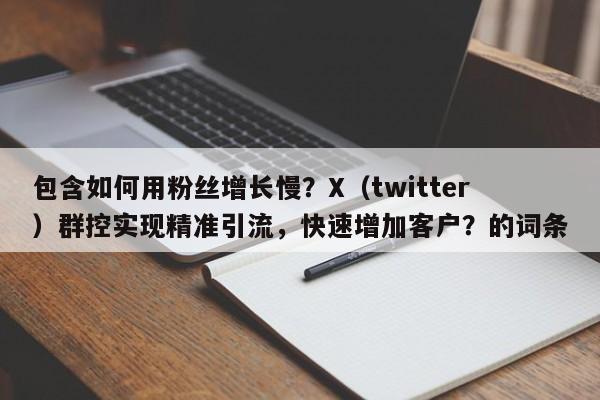 包含如何用粉丝增长慢？X（twitter）群控实现精准引流，快速增加客户？的词条