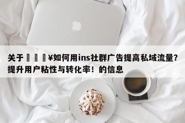 关于🔥如何用ins社群广告提高私域流量?提升用户粘性与转化率!的信息