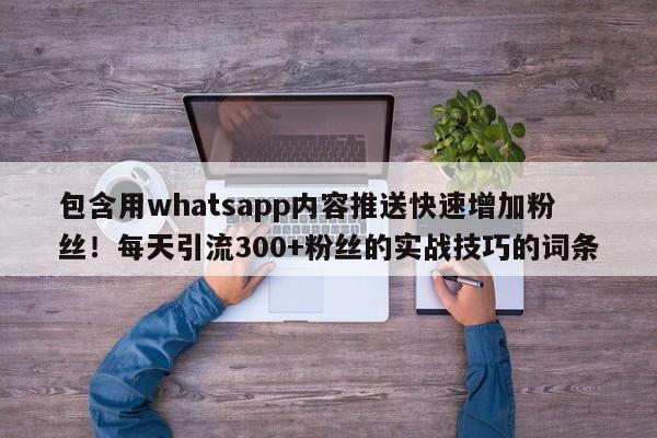 包含用whatsapp内容推送快速增加粉丝！每天引流300+粉丝的实战技巧的词条