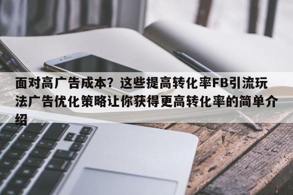 面对高广告成本?这些提高转化率FB引流玩法广告优化策略让你获得更高转化率的简单介绍