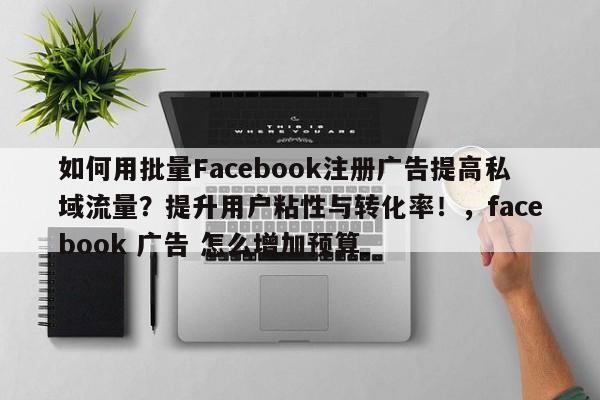如何用批量Facebook注册广告提高私域流量？提升用户粘性与转化率！，facebook 广告 怎么增加预算