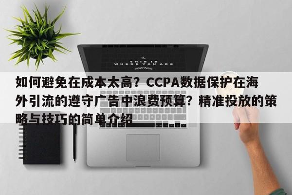 如何避免在成本太高?CCPA数据保护在海外引流的遵守广告中浪费预算?精准投放的策略与技巧的简单介绍