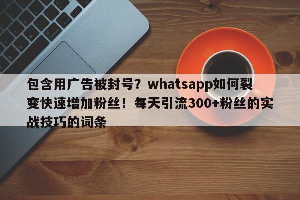 包含用广告被封号?whatsapp如何裂变快速增加粉丝!每天引流300+粉丝的实战技巧的词条