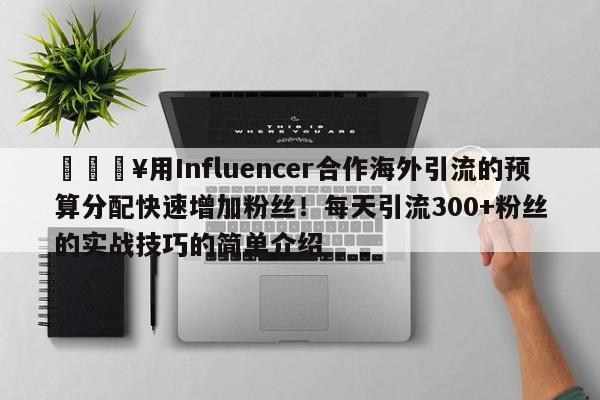 🔥用Influencer合作海外引流的预算分配快速增加粉丝!每天引流300+粉丝的实战技巧的简单介绍