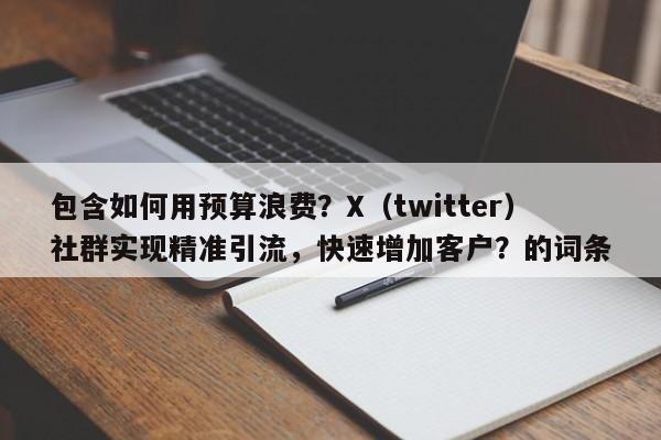 包含如何用预算浪费?X(twitter)社群实现精准引流,快速增加客户?的词条