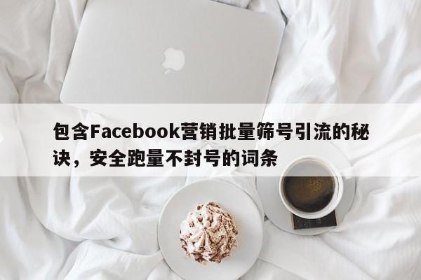 包含Facebook营销批量筛号引流的秘诀,安全跑量不封号的词条