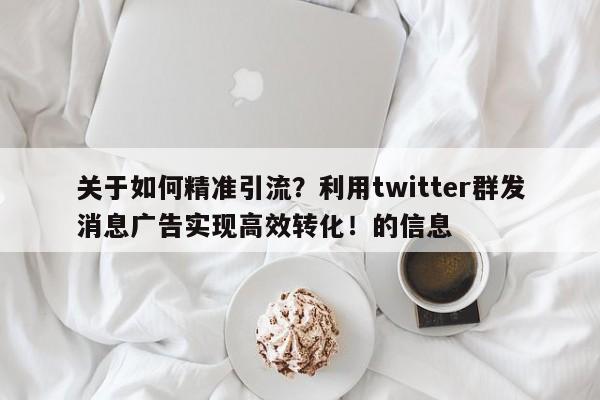 关于如何精准引流？利用twitter群发消息广告实现高效转化！的信息