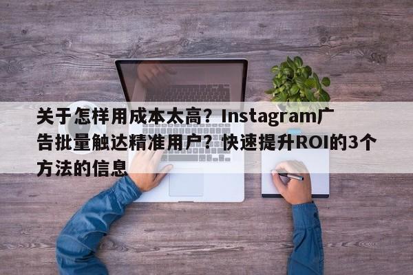 关于怎样用成本太高?Instagram广告批量触达精准用户?快速提升ROI的3个方法的信息