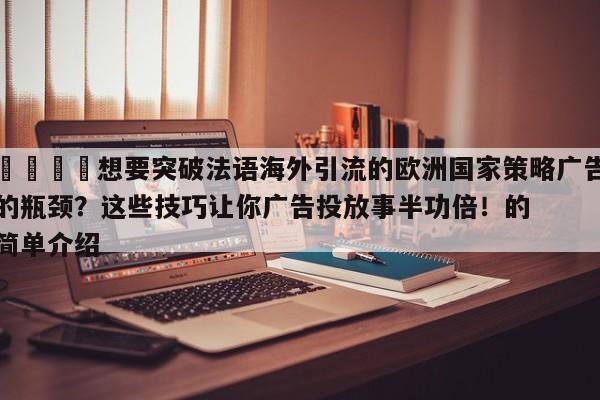 📣想要突破法语海外引流的欧洲国家策略广告的瓶颈？这些技巧让你广告投放事半功倍！的简单介绍