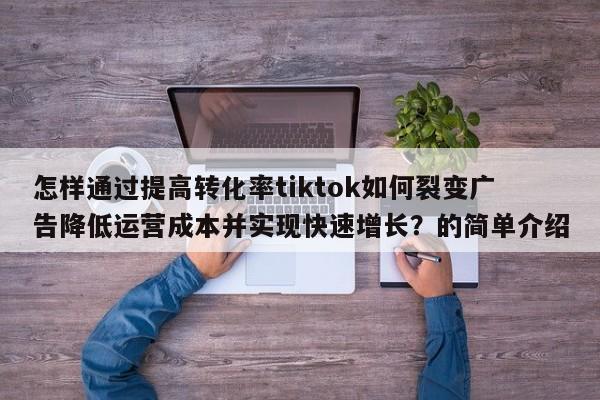 怎样通过提高转化率tiktok如何裂变广告降低运营成本并实现快速增长?的简单介绍