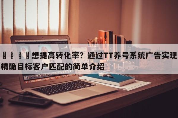💡想提高转化率?通过TT养号系统广告实现精确目标客户匹配的简单介绍