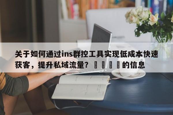 关于如何通过ins群控工具实现低成本快速获客，提升私域流量？📌的信息