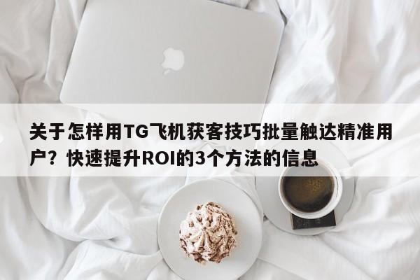关于怎样用TG飞机获客技巧批量触达精准用户?快速提升ROI的3个方法的信息