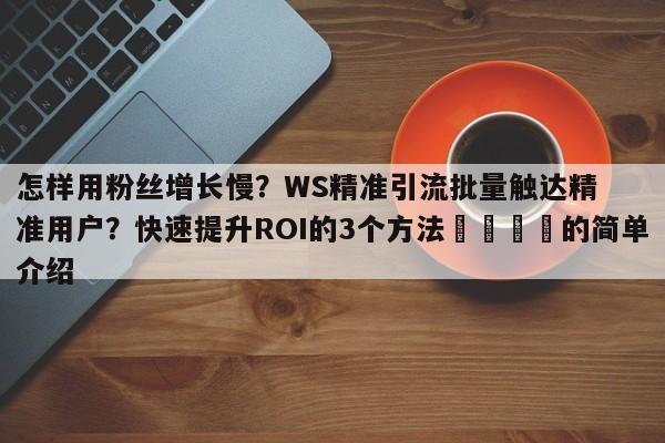 怎样用粉丝增长慢?WS精准引流批量触达精准用户?快速提升ROI的3个方法💡的简单介绍