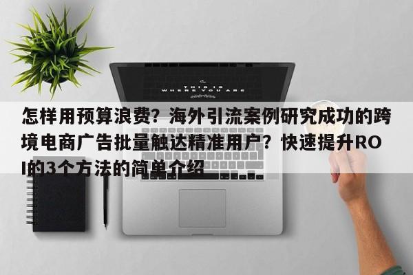 怎样用预算浪费？海外引流案例研究成功的跨境电商广告批量触达精准用户？快速提升ROI的3个方法的简单介绍
