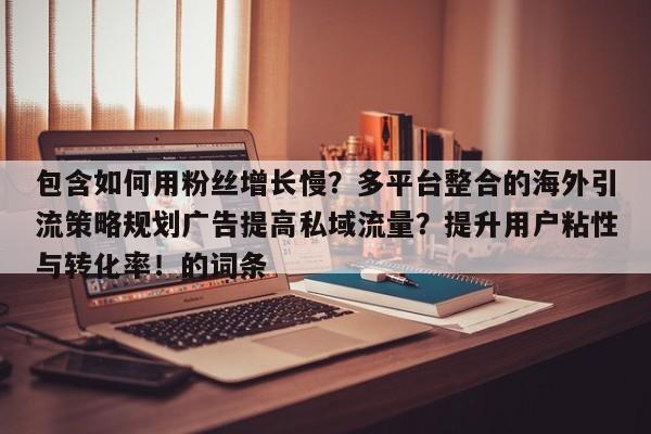 包含如何用粉丝增长慢?多平台整合的海外引流策略规划广告提高私域流量?提升用户粘性与转化率!的词条
