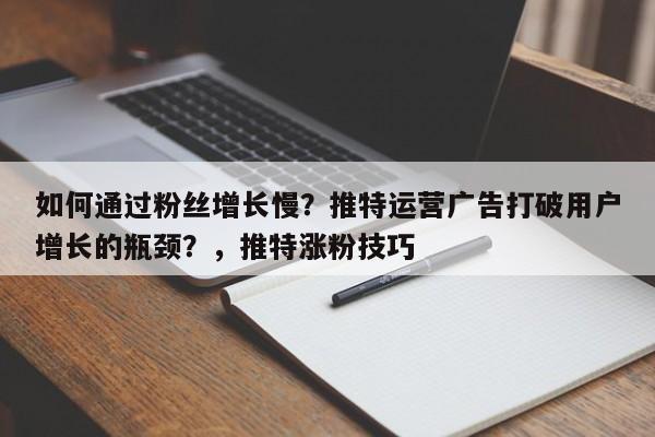 如何通过粉丝增长慢？推特运营广告打破用户增长的瓶颈？，推特涨粉技巧