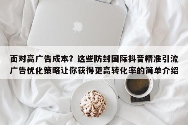 面对高广告成本？这些防封国际抖音精准引流广告优化策略让你获得更高转化率的简单介绍