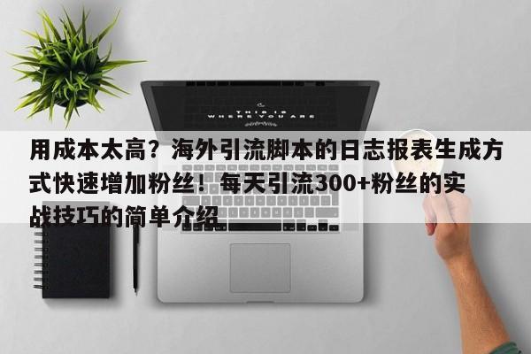 用成本太高？海外引流脚本的日志报表生成方式快速增加粉丝！每天引流300+粉丝的实战技巧的简单介绍