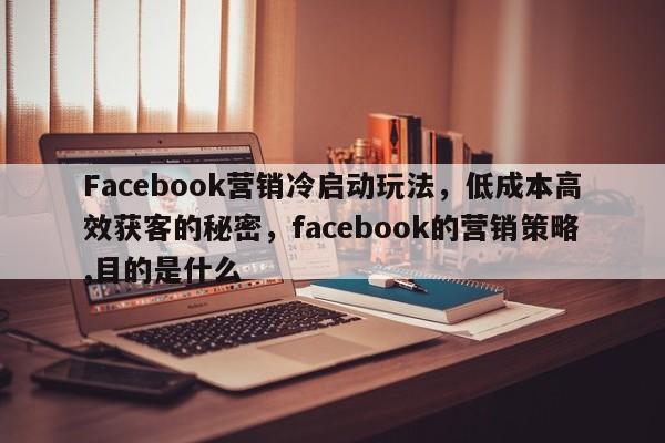 Facebook营销冷启动玩法，低成本高效获客的秘密，facebook的营销策略,目的是什么