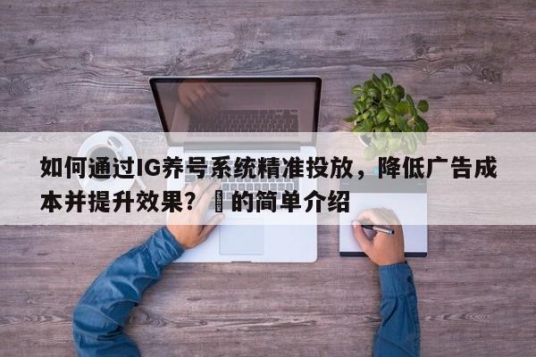 如何通过IG养号系统精准投放，降低广告成本并提升效果？⚡的简单介绍