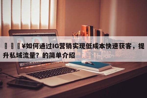 🔥如何通过IG营销实现低成本快速获客，提升私域流量？的简单介绍
