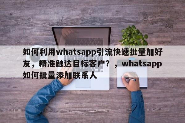 如何利用whatsapp引流快速批量加好友，精准触达目标客户？，whatsapp如何批量添加联系人