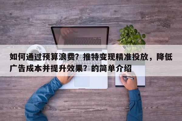 如何通过预算浪费？推特变现精准投放，降低广告成本并提升效果？的简单介绍