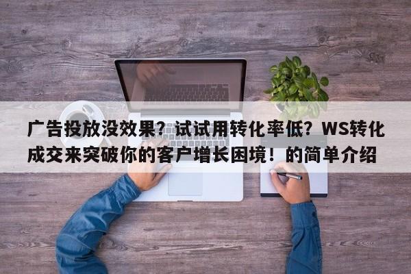 广告投放没效果？试试用转化率低？WS转化成交来突破你的客户增长困境！的简单介绍