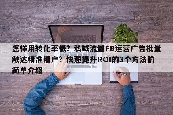 怎样用转化率低？私域流量FB运营广告批量触达精准用户？快速提升ROI的3个方法的简单介绍