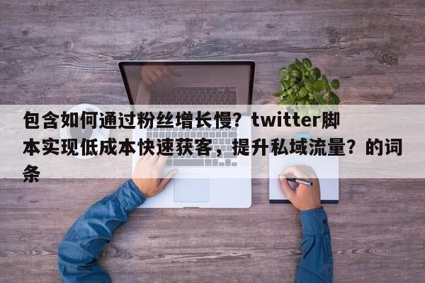 包含如何通过粉丝增长慢?twitter脚本实现低成本快速获客,提升私域流量?的词条