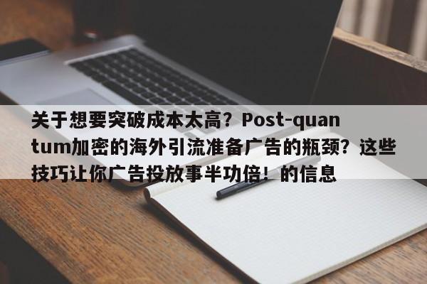 关于想要突破成本太高?Post-quantum加密的海外引流准备广告的瓶颈?这些技巧让你广告投放事半功倍!的信息