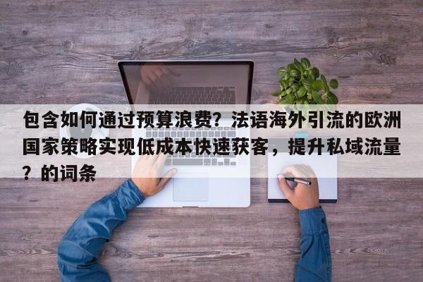 包含如何通过预算浪费?法语海外引流的欧洲国家策略实现低成本快速获客,提升私域流量?的词条