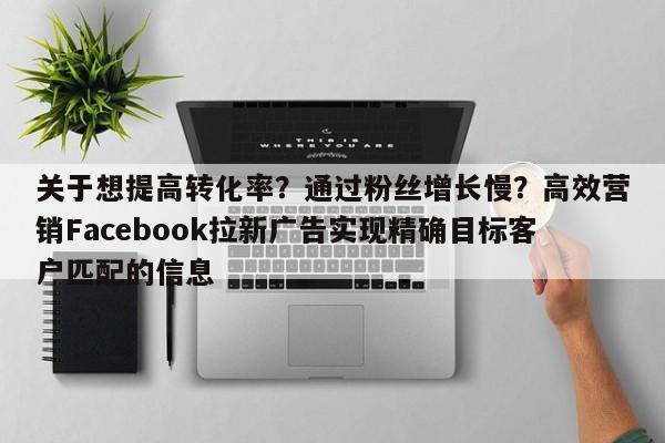 关于想提高转化率?通过粉丝增长慢?高效营销Facebook拉新广告实现精确目标客户匹配的信息