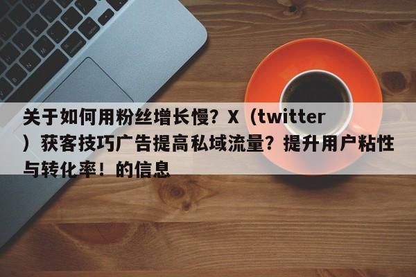 关于如何用粉丝增长慢?X(twitter)获客技巧广告提高私域流量?提升用户粘性与转化率!的信息