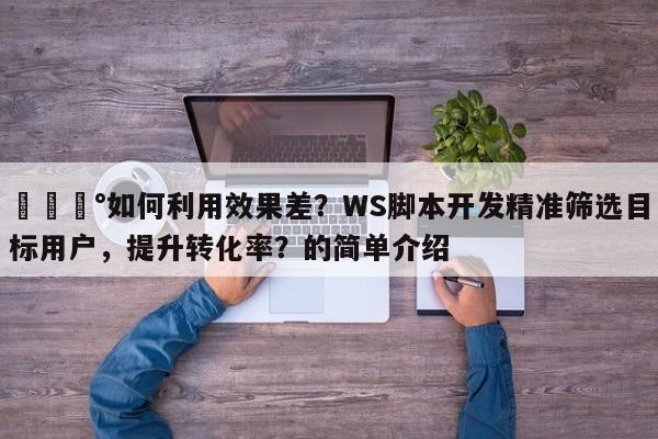 💰如何利用效果差?WS脚本开发精准筛选目标用户,提升转化率?的简单介绍