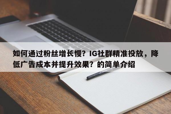 如何通过粉丝增长慢?IG社群精准投放,降低广告成本并提升效果?的简单介绍